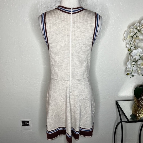 FOSSIL Vintage Soft wool Fit & Flare Sweater Dress L - Picture 2 of 9